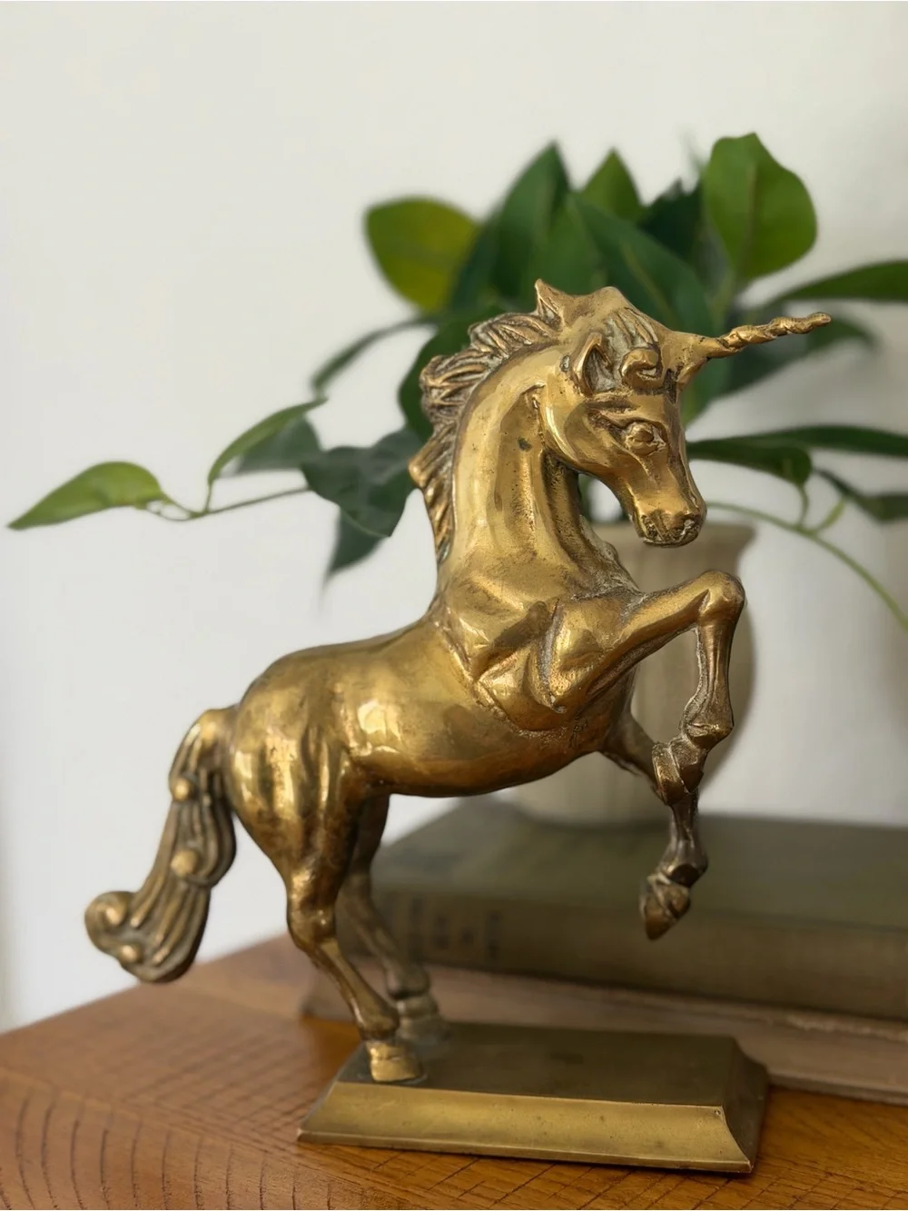 Vintage Solid Brass Unicorn